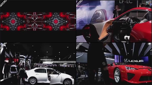 Lexus stand at the Detroit auto show 2011-国际案例