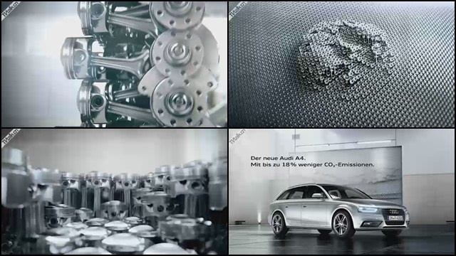 Audi A4 Carl Erik Rinsch inszeniert den Taktgeber des Fortschritts by Markenfilm-金属-三维-大气-广告-汽车-国际案例