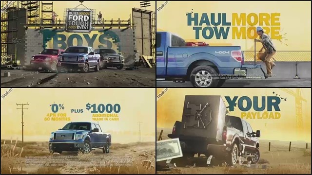 Ford Built Ford Tough Event  Bad Boys by kingandcountry-金属-破碎-三维-广告-汽车-国际案例