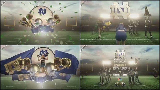 NBC Sports Notre Dame Football Montage by kingandcountry-国际案例