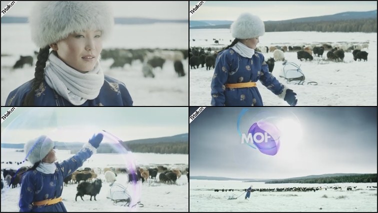 MongolTV - Idents - Egnimatic woman by Christian Langlois-国际案例