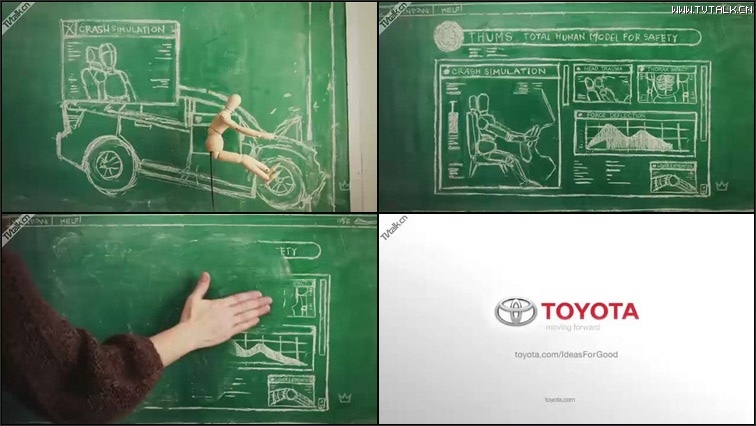 Toyota Ideas For Good T.H.U.M.S by Royale-逐格-卡通-广告-汽车-国际案例