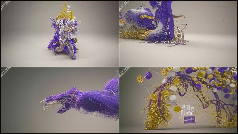 Cadbury Olympic Idents by Publicis Dublin-粒子-娱乐-广告-食品-国际案例