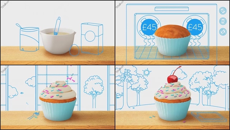 Tesco Mobile “Cupcake”by NATL-国际案例