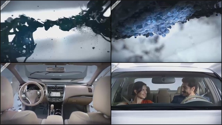 Nissan - Altima Wouldn't It Be Cool 60sec from Elias Arts, LLC-破碎-粒子-三维-广告-汽车-国际案例