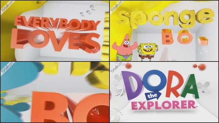 Sponge Bob & Dora Titles from Three One Design-国际案例