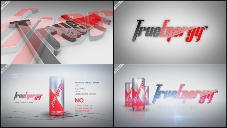 TRUE ENERGY - Energy Drink Advert from Ciprian Popica-光效-金属-三维-广告-食品-国际案例