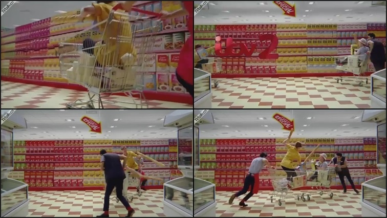 ITV 2 Ident - Supermarket Joust-国际案例