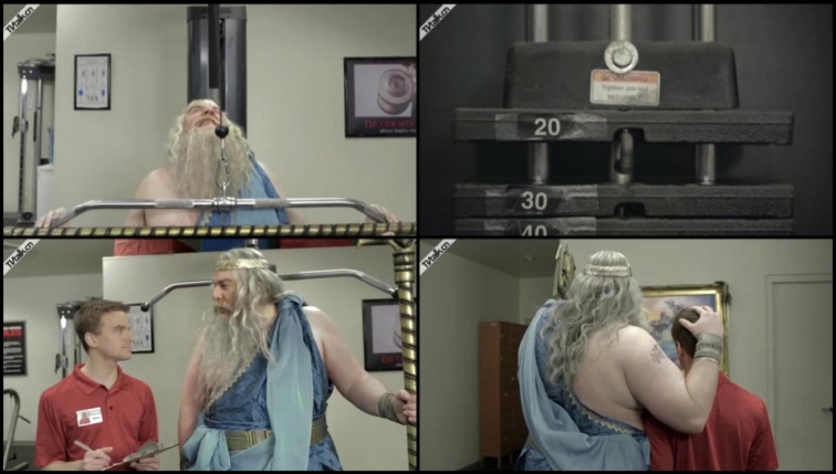 National Geographic Channel Neptune Lifts Weights PSA from DIGITAL KITCHEN-国际案例