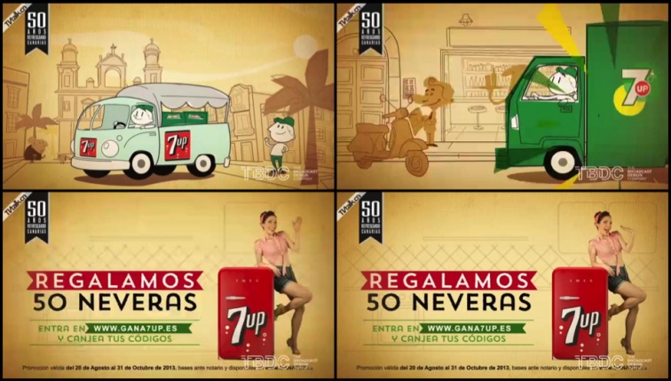 7UP 50 Aniversary - Commercial -from TBDC-二维-MG动画-卡通-广告-食品-国际案例