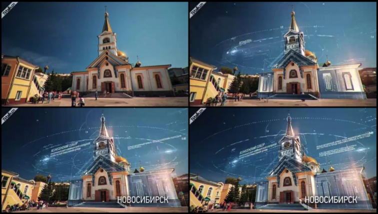 TVC ID - Novosibirsk - Voznesensky Cathedral from N3-光效-大气-国际案例