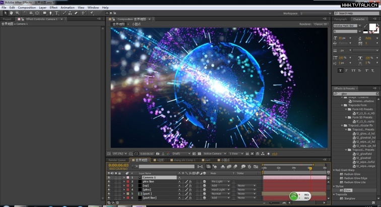 AFTER EFFECTS：Particular、form、Plexus