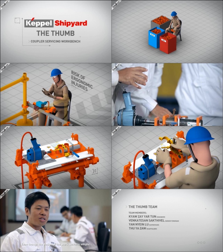 KEPPEL 'SERVICING COUPLER WORKBENCH' 3D CORPORATE ANIMATION from CRITICA-国际案例