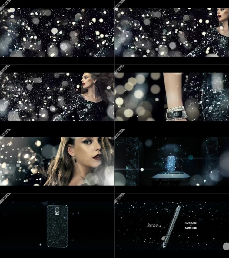 Galaxy S5 Collaboration - SWAROVSKI-三维-粒子-科技-广告-国际案例