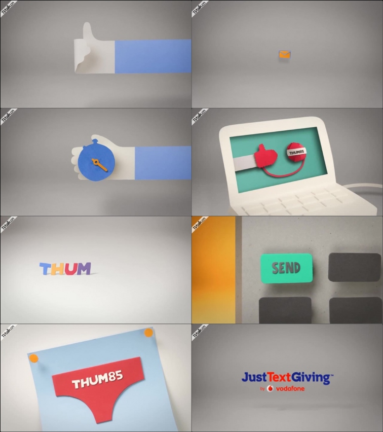 JustTextGiving animation for fundraisers from Bill Porter-卡通-国际案例