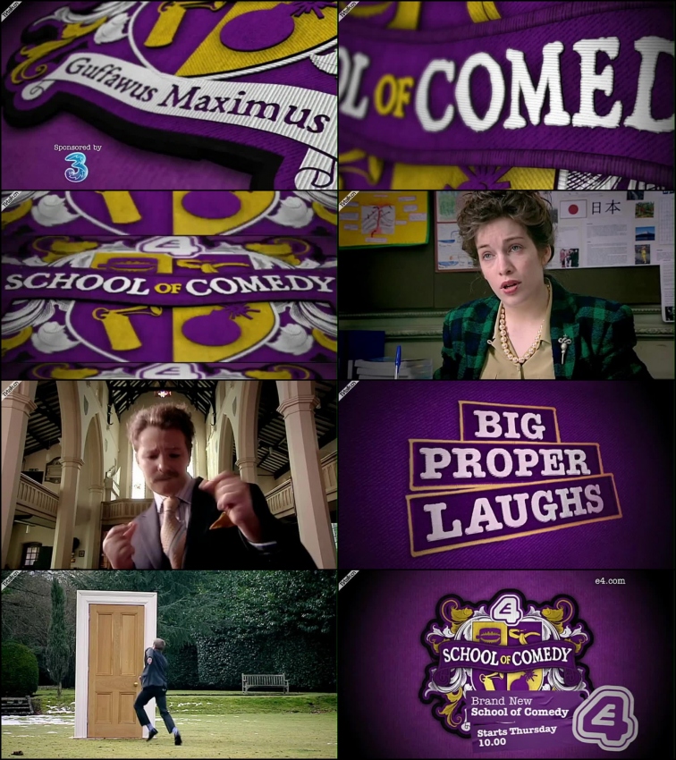 E4 'School of Comedy' promo graphics from Pete&Tom-国际案例