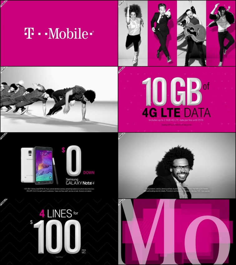 T-Mobile 4 x 100 Dollar Flocking 30 from Elastic-娱乐-国际案例