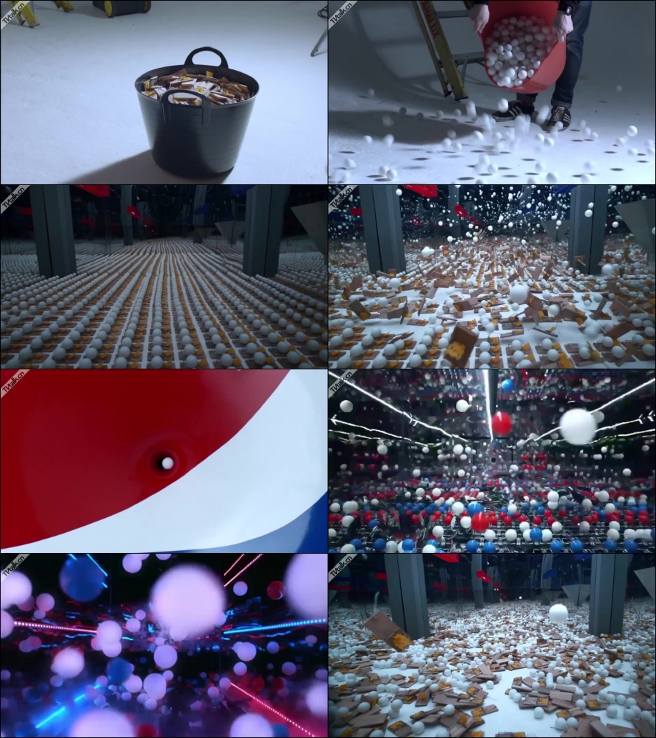 Pepsi Max 'Unbelievable' – Chain Reaction [Directors Cut]-三维-破碎-粒子-集群-娱乐-科幻-家电-食品-广告-拍摄-国际案例