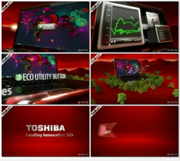 toshiba eco by Blur-金属-三维-清新-广告-科技-国际案例